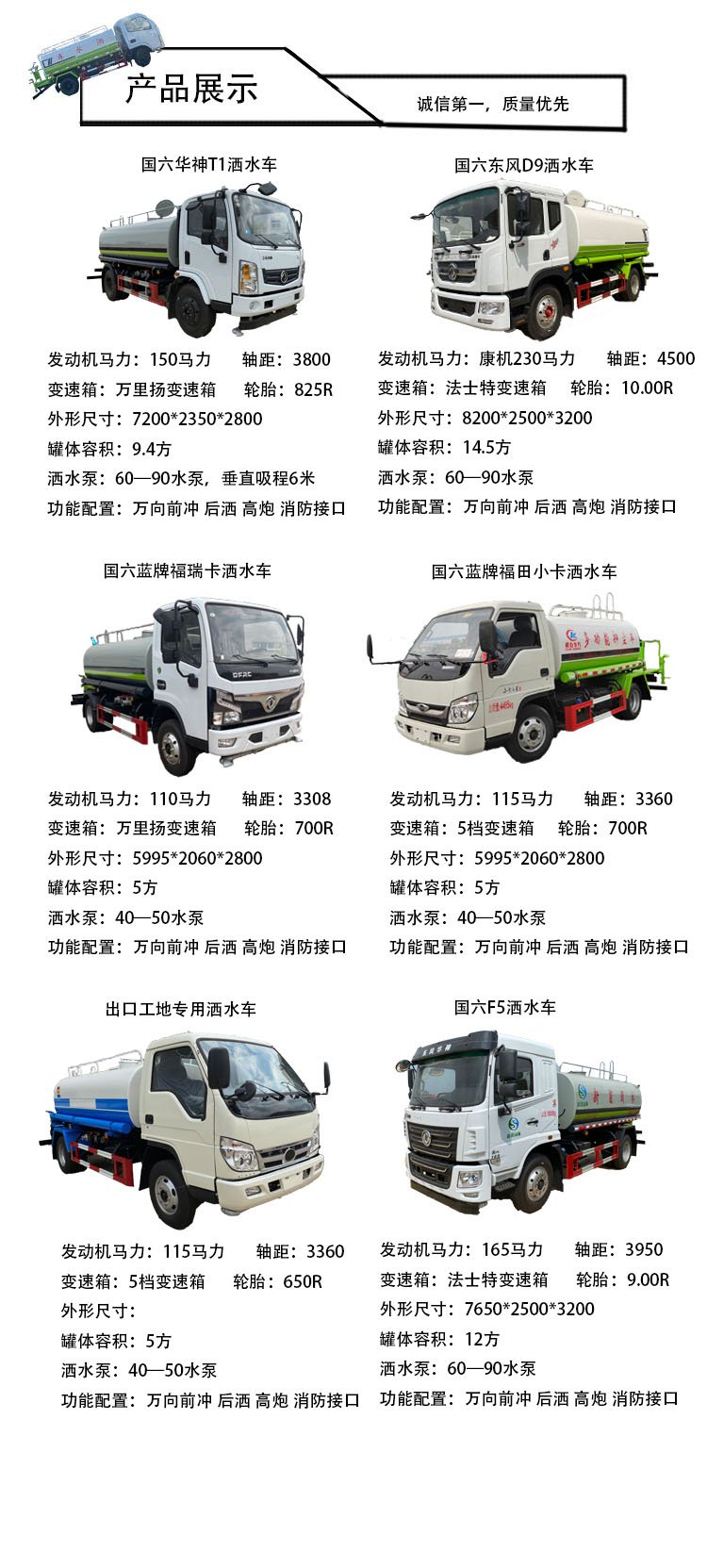 喷洒车洒水车8方洒水车喷洒车绿化养护约11.00万元(14)