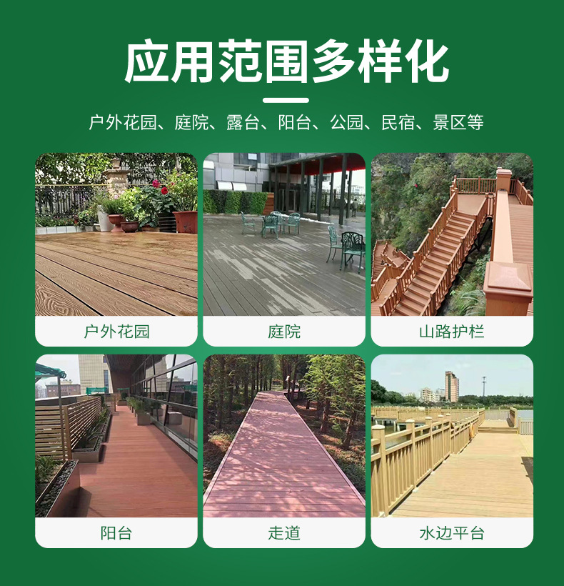 六圆孔塑木地板140*25红棕户外地板庭院阳台园林工程厂家供应木塑约95.00元(9)