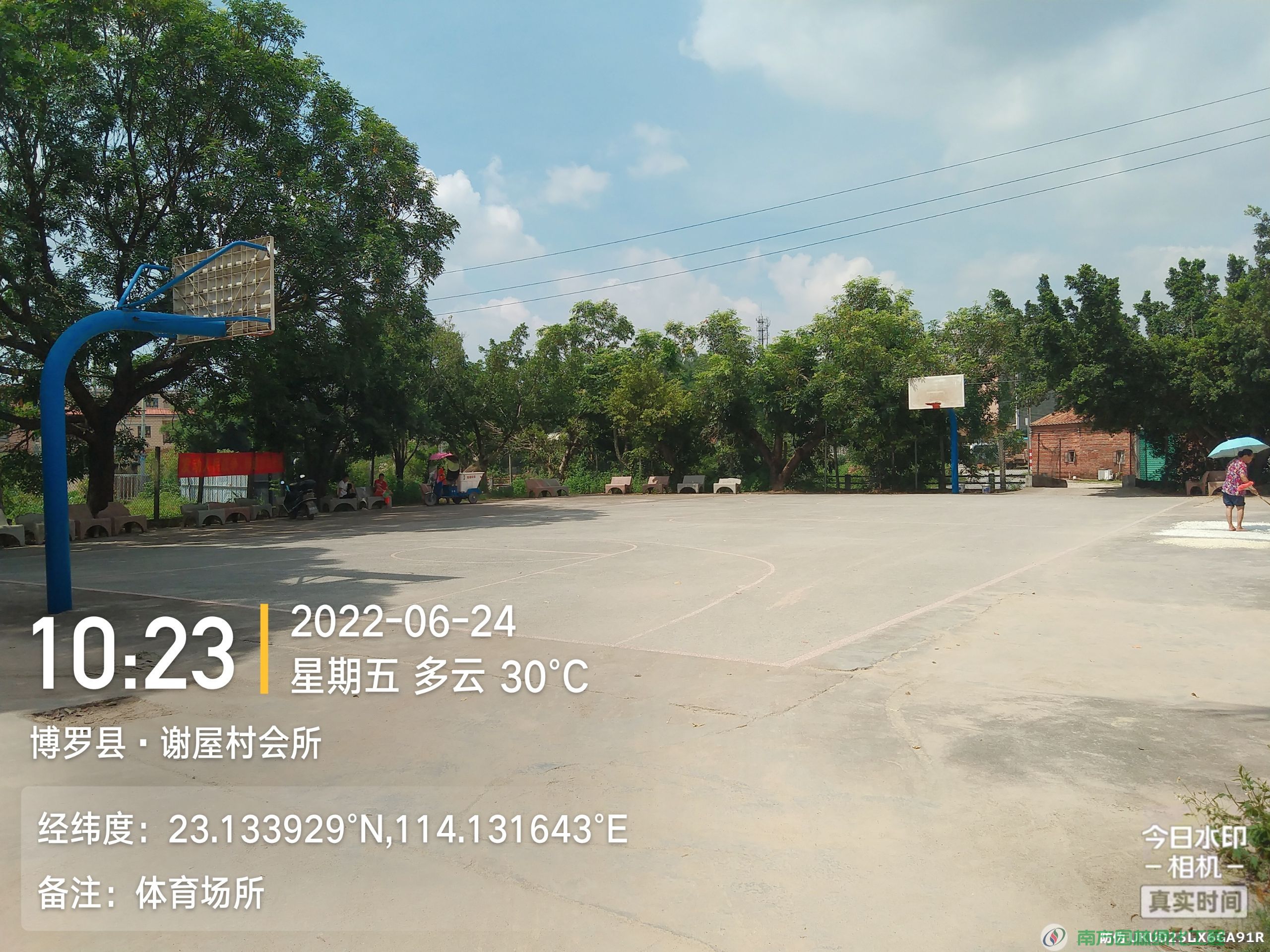 广东省惠州市博罗县龙溪街道龙岗村民委员会龙岗村谢屋小组篮球场园林绿化与养护